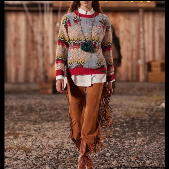 NWOT Weekend Max Mara Label-cut Sweater Size:S Multi-colored.Fall/Winter/Holiday - Picture 1 of 16
